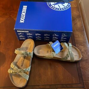 Birkenstock franca braided size 39 olive